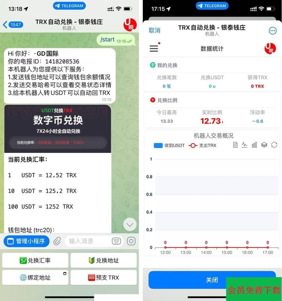 机器人框架TRX自动兑换机器人源码+搭建教程简单快速方便