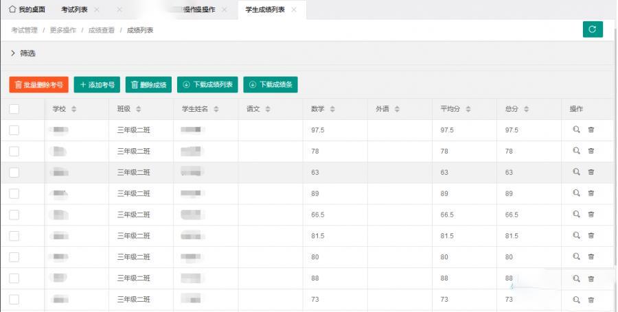 最新学生成绩管理系统源码 thinkphp6框架