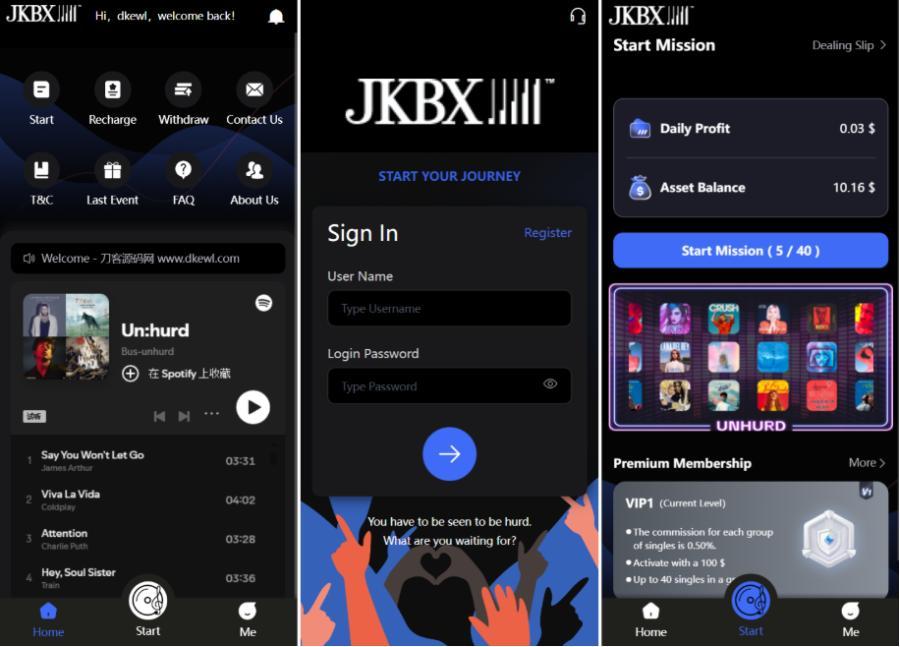 音乐推广接单平台 JKBX海外音乐抢单系统源码 自动抢单系统Thinkphp框架 附教程
